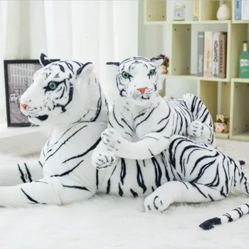 30-120CM Aukštos Kokybės Milžinas Baltas Tigras Įdaryti Žaislas Kūdikiui Gražus Didelis Dydis Tigras Pliušinis Lėlės Minkšta Pagalvė Vaikams Kalėdų Dovana