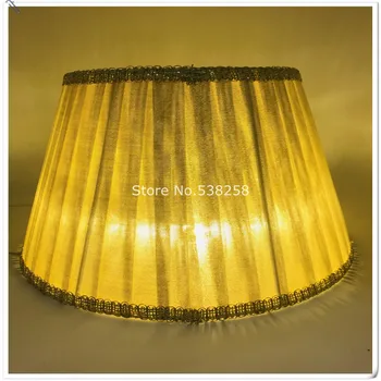 E27 modernaus stiliaus Lempos atspalvis stalo lempos, aukso/violetinė spalvos audinio umbra Art Deco lempos dangtelis stalo lempos