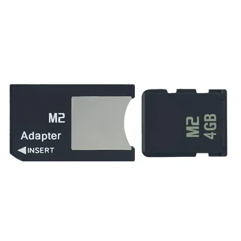 M2 atminties kortelė 4GB Memory Stick Micro su Adapteriu MS PRO DUO