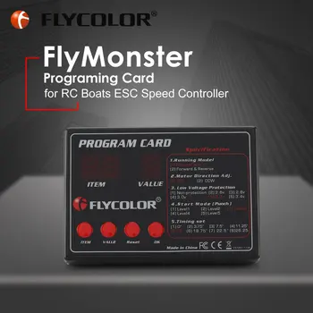 Originalus FLYCOLOR Skristi Monstras Programavimas Kortelėje, Nuotolinio Valdymo pultas RC Valtys Laivo Flycolor ESC Elektroninis Greičio Reguliatorius