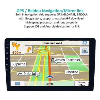 10.1 colių Universalus Android 9.1 Dvigubai 2Din Automobilinis MP5 Grotuvas GPS Wifi Radijo 2GB 32GB Automobilio Multimedia Player
