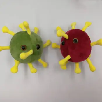 20cm Naujų Animacinių filmų Virusas Pliušinis Lėlės Kūrybos Ventiliacijos Žaislas Gimtadienio Dovana Vaikams 3 Spalvų Virusas Namų Puošybai