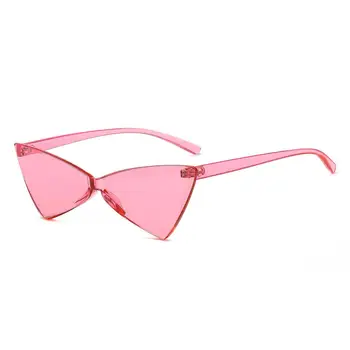 Mados Cat Eye Akiniai nuo saulės Moterims Derliaus Trikampis, Saulės Akiniai Lankas Candy Spalvas UV400 Akiniai солнцезащитные очки