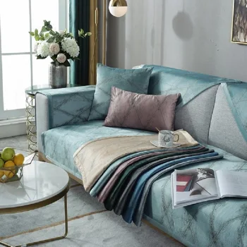 1Piece pliušinis sofos pagalvėlių keturis sezonus universal ne slydimo pagalvėlės Šiaurės paprasta sofa rankšluostį namų puošybai