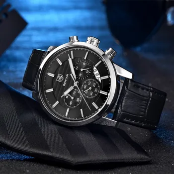 Reloj Hombre 2019 BENYAR Mados Chronograph Sporto Mens Watches Top Brand Prabanga Karinės Kvarco Žiūrėti Laikrodis Relogio Masculino