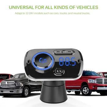 Automobilinis FM Siųstuvas Rinkinys laisvų Rankų įrangą Belaidžiu Bluetooth 5.0 LCD MP3 Grotuvas, USB spartusis įkrovimas 3.0 Automobilių Aksesuarai, Auto FM Moduliatorius