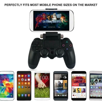 Mobiliųjų Telefonų Žaidimų Įrašą Turėtojas Apkaba-Laikiklis, skirtas PS4 DualShock 4 Žaidimų Valdiklis Gamepad Reguliuojamas Įrašą