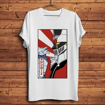 Mazinger Z ROBOTAS Kabuto Koji juokingas anime marškinėliai vyrams naujas baltos spalvos atsitiktinis marškinėlius homme JAPONIJOJE manga unisex streetwear t-shirt