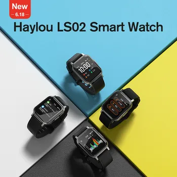 Haylou Saulės Mini Haylou LS02 Smart Žiūrėti,IP68 Vandeniui ,12 Sporto Modeliai,Bluetooth 5.0 Sporto Širdies ritmo Monito,anglų Versija
