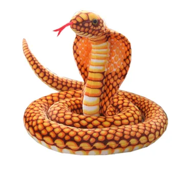 1pc Milžinišką 2.1 Metrų Modeliavimas Aukso Python Gyvatė Pliušinis Žaislas, Lėlė Boa Constrictor Gyvatė Žaislas Vaikams, Dovana, Namų Puošybai