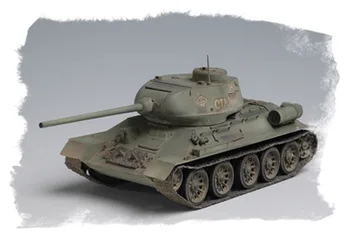 Trimitininkas 1/48 Sovietų T-34/85 Bakas Plastikinis Surinkti Modelį Žaislas