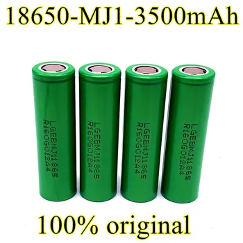 18650 Baterija MJ1 3.7 v 3500 mah Ličio Įkraunama Baterija, Žibintuvėlis be baterijų 18650 LG MJ1 3500mah baterija
