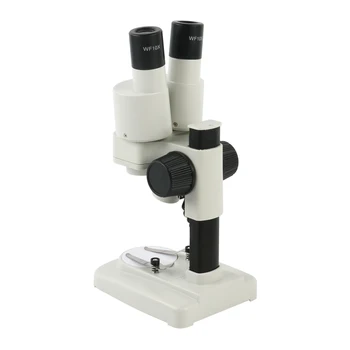 Stereo Mikroskopas Binokulinis Mikroskopas, 10X 20X 20X 40X LED Apšvietimą PCB Litavimo Telefonu Remontas Mineralinių Vaikų Švietimo