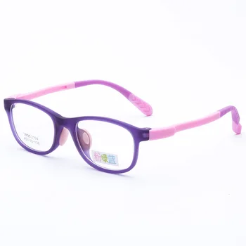 Vaikų akiniai, elastingų dažų akinius rėmo silikono nuimamas nosies pagalvėlės sporto priešslydžio sistema anti-slydimo veidrodis kojos 104