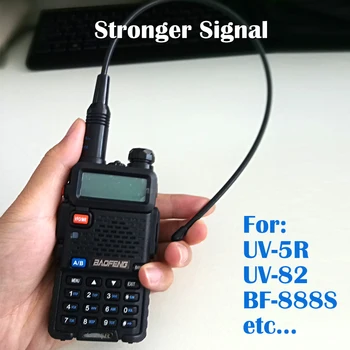 Baofeng NA-771 Pelnas Antena, NA 771 Walkie Talkie Antenos SMA-F 39cm UHF VHF Signalo Stiprintuvą, UV-5R BF-888S UV-82