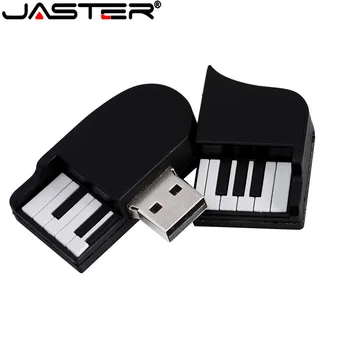 JASTER Animacinių filmų usb 2.0 Muzikos instrumentas fortepijonas gitara pastaba smuikas 64GB USB flash drive, pen drive 4GB 8GB 16GB 32GB oendrives
