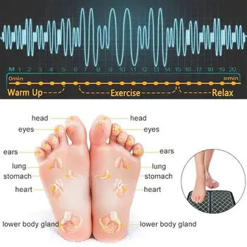 Foot Massager Elektros EMS Foot Massager Belaidžio Fizioterapija Raumenų Stimuliatorius Kilimėlis Pėdų Masažas, Fizioterapija, Atgaivinti