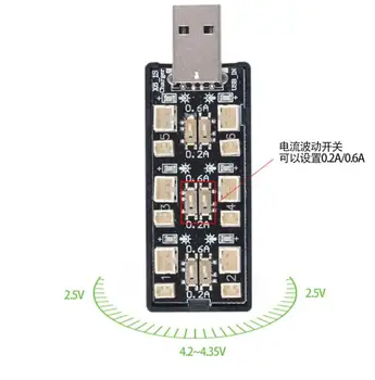 6CH USB-3.7 V~3.8 V 1S LiHv Lipo Akumuliatoriaus Įkrovimo Adapteris Valdybos 5V 2A USB Akumuliatoriaus Kroviklis Valdybos RC Žaislo Modelis Baterijos