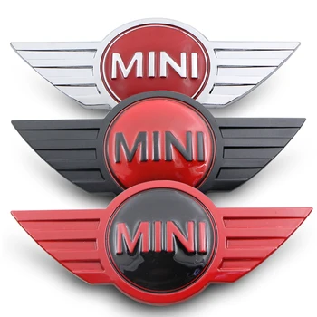 1pcs MINI Automobilių Ženklelis Emblema Lipdukai Logotipą, Mini Coopers KABRIOLETAS KŪRINIŲ S Priekiniai Galvos Galinį Dangtelį Head Box Ženklelis Auto Priedai