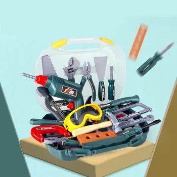 Plastikiniai Vaikų Modeliavimas Remonto Įrankių Rinkinys Apsimesti Žaisti Žaislai Ankstyvasis ugdymas Švietimo žaislai Kūrybinis Žaislas, Skirtas Berniukų Gimtadienio Dovana
