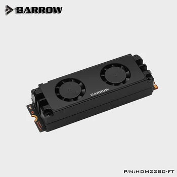 Barrow 2280 22110 PCIE SATA parama multi specifikacija M. 2 Standžiojo Disko Dual Fan Šilumos Kriaukle Aušinimo radiatorius HDM2280-FT