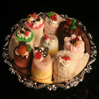 Elegantiškas Baroko Paramos Desertiniai Vaisiai, Cupcake Pyragas Stovėti Plokštė Vaisių Dėklas Padėklų Apdailos Vestuves Patiekalus & Plokštės