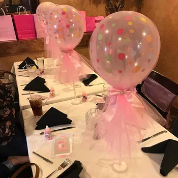 6set Balionas Stovi turėtojas gimtadienio dekoracijos vaikams balionai ballon stick vestuvių dekoro balionu, stalo stovas kūdikio dušas