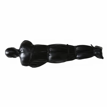Thierry lakinės odos viso kūno nelaisvėje griežtai sleepsack su sekso vergais Dirželiai, SM produktų Mumija miegmaišį Sekso Žaislai