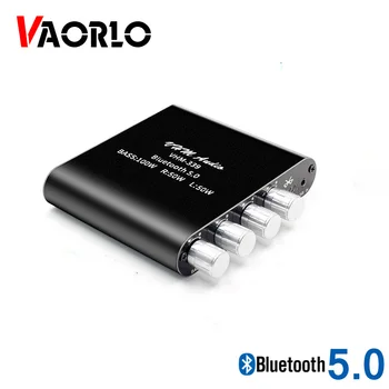VAORLO Bluetooth 5.0 TPA3116D2 HIFI Skaitmeninis Stiprintuvas 2.1 Kanalo 2X50W+100W o Stereo Stiprintuvas Amp Valdyba