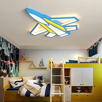 Kūrybos lėktuvo led lubų šviesos Vaikas kambarys, Vaikų kambarys studyroom Modernios led lubų šviesos AC110V 220V lubų lempa