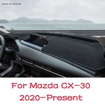 Automobilio prietaisų Skydelio Kilimėlis Trinkelėmis, Anti-UV Saulės Pavėsyje, Prietaisų Skydelis Kilimą Mazda CX30 CX-30 2020 2021 Automobilių Reikmenys