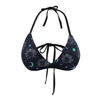 Maudymosi kostiumėliai maudymosi kostiumėlį Moteris Seksuali Bikini 2021New Push Up Bikinis Nustatyti, Maudymosi Kostiumą, Moterims, Žvaigždėtas Dangus Paplūdimio Biquini Dviejų dalių Kostiumas