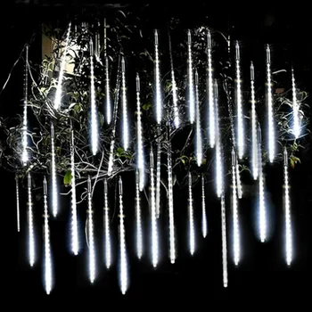 50cm 8 Vamzdelis Vandeniui Atostogų Meteoras Dušas Lietaus LED String Žibintai Patalpų Lauko Sodai Kalėdos Christimas Šalis Dekoro Medžio