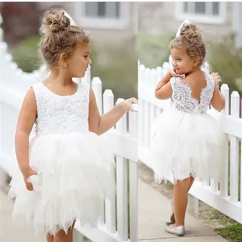 Vasaros suknelės mergina mergaičių drabužiai balti karoliukai princesė vakare suknelė elegantiškas ceremoniją 4 5 6 metų Paauglys kostiumas