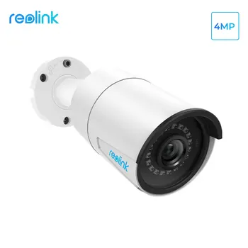 Reolink PoE IP camera 4MP lauko garso naktinio matymo Nuotolinio peržiūrėti P2P Kulka saugumo Kameros B400 veikia tik su Reolink PoE NVR
