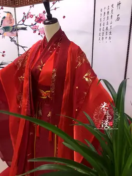 Anime Mo Dao Zu Shi Wei Wuxian Cosplay Kostiumų Xie Lian Kostiumai Kinijos Tradicinės Moterų Hanfu Raudona Vestuvinė Suknelė, Pilnas Komplektas