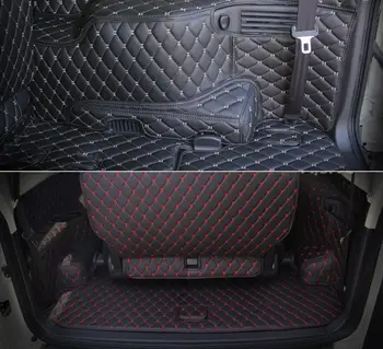Prabanga pluošto oda automobilio bagažo skyriaus kilimėlis mitsubishi pajero Montero Shogun 2006-2020 2016 2013 2012 2011 m., automobilių reikmenys