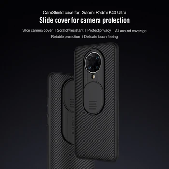 Už Xiaomi Redmi K30 Ultra Atveju Nillkin CamShield Pro Skaidrių Kameros Dangtelis Redmi K30 Ultra Objektyvo Apsaugos Atveju
