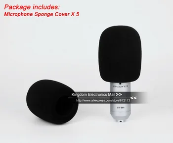 5VNT/Extra Super Didelis Priekinio stiklo Įrašymo Kondensatoriaus Mikrofonas, Putų Padengti Suvokimo P120 P220 P420 P 120 220 420