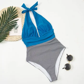 2021 Nauja Seksuali Kietas vientisi maudymosi kostiumėlį Moterų maudymosi Kostiumėliai Moterims, Push Up Maudymosi Kostiumą, Backless Apynasrio Paplūdimio Giliai V-kaklo Monokini