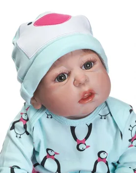 NPKCOLLECTION 2017 NAUJAS tikroviška reborn baby doll visą vinilo silikono berniuko, lėlės vaikams dovanų