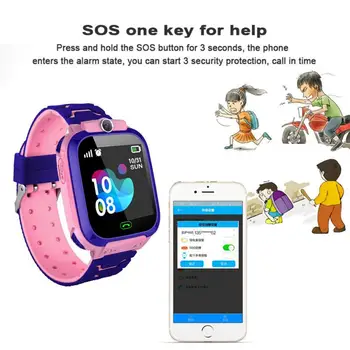 Smart Žiūrėti Vaikai Anti-lost Vaikų Saugaus Tracker SOS Ryšio GSM 