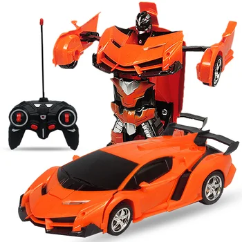 Led Šviesos Rc Automobilių Transformacijos Robotas Automobilis 1:18 Deformacijos RC Automobilių Žaislas Elektros Robotas Automobilių Modeliai Dovana Berniukas Mergaičių Dovanos