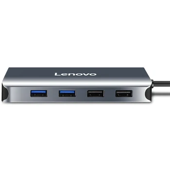 Lenovo USB HUB C HUB su Multi USB 3.0 HDMI kortelių skaitytuvas Adapteris Dokas 