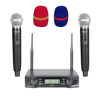 FREEBOSS FB-U36 Nešiojamą Bevielį Mikrofoną 2 Būdu Reguliuojamas Dažnio Šalis Karaoke Mikrofonas