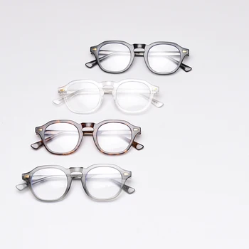 Peekaboo vyrų retro akinių rėmelius moterų akių apsauga mėlynos šviesos blokavimas taurės vyrų kompiuterių juoda, skaidraus lęšio