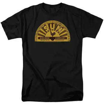 Sun Records Tradicinių Logotipą, Licencijuotos Suaugusiųjų Marškinėliai 2020 Mados Prekės ženklo Vyrų Topai Marškinėliai Kieto Spalvų Trumpas Rankovės Marškinėliai