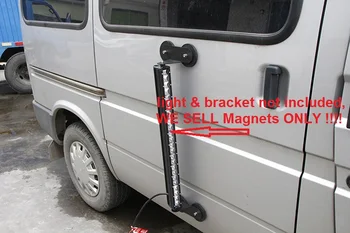 Neodimio N52 Stiprus Magnetas su Guma Padengtas LED Žibintai Taksi Ženklais Kameros Led juosta Automobilių Stogo Magnetinio Kalno Bazės Užtrauktuku