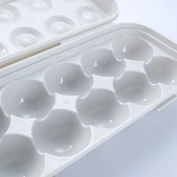 Clip-on Kiaušinių Dėžutėje Su Dangteliu Laikymo dėžę Su Dangčiu, Didina susidūrimų vengimo Kiaušinių Dėžutėje Virtuvės Šaldytuvo Laikymas 12 Kiaušinių Dėžutėje