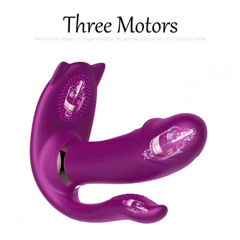 Nešiojami Moterų Vibratorius ir Nuotolinio Valdymo Silikoninis Dildo Klitorio, G-taško Stimuliatorius Analinis Massager Šildymo Dizaino Sekso Žaislas, skirtas Moters